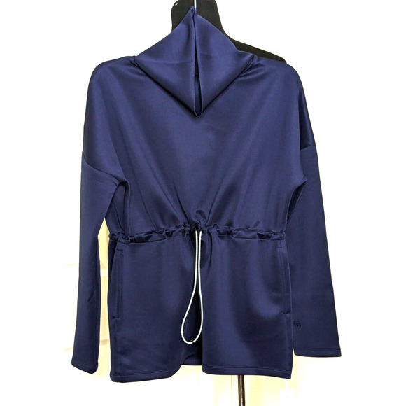Addison Bay Sweatshirt Womens XS Blue Iverson Pullover NEW Drawcord Oversized - Picture 1 of 7